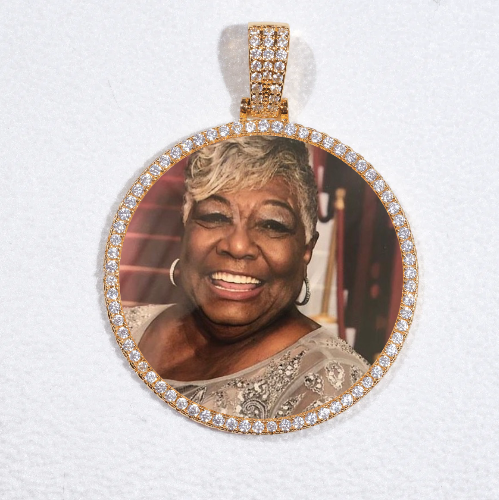 MEDIUM 3D CIRCLE CUSTOM PICTURE PENDANT