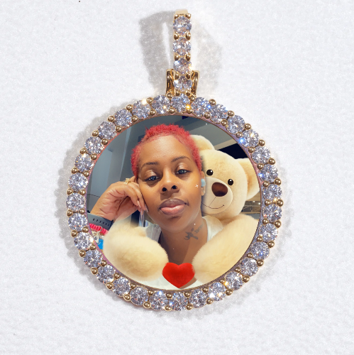 3D CIRCLE CUSTOM PICTURE PENDANT SMALL SIZE