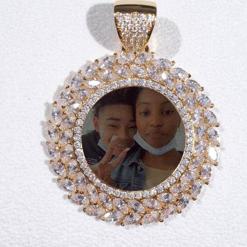 Large 3D Wheat Ear Custom Picture Pendant