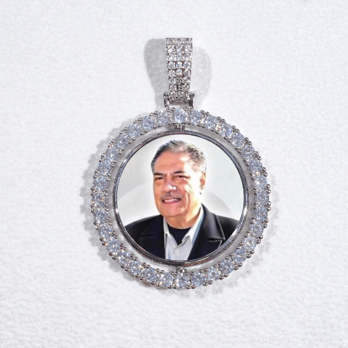 3D Spinning 2-Faced Custom Picture Pendant