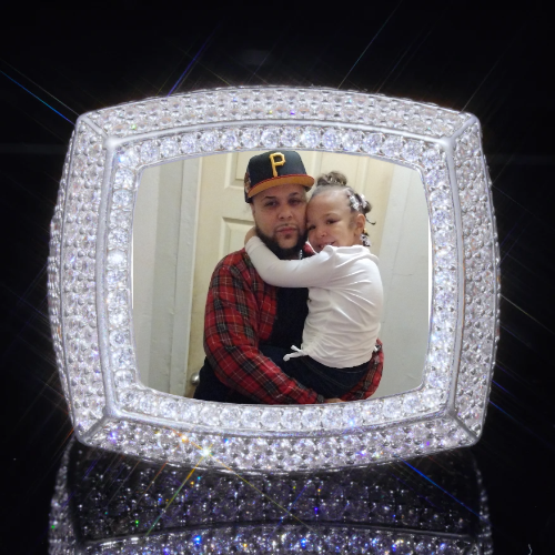 3D CUSTOM PICTURE ICED RING