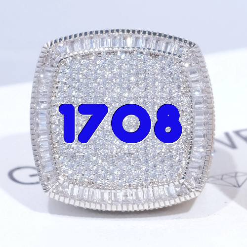 CUSTOM LETTER 3D ICED RING