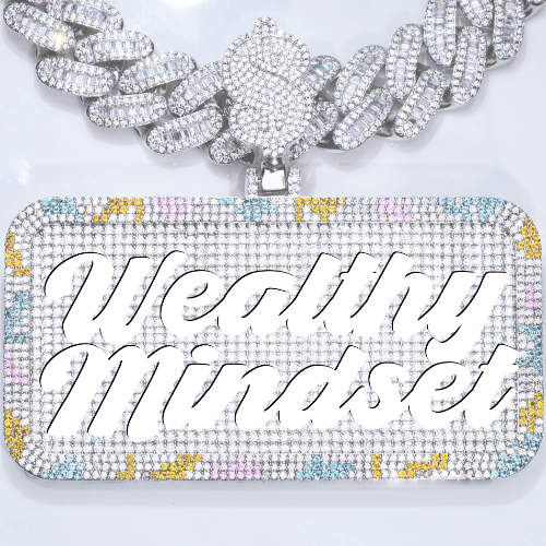 CUSTOM LETTER NECKLACE 3D COLORFUL SQUARE