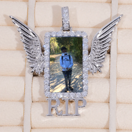 RIP WING 3D CUSTOM PICTURE PENDANT