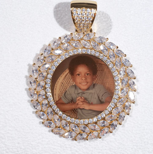 Large 3D Wheat Ear Custom Picture Pendant