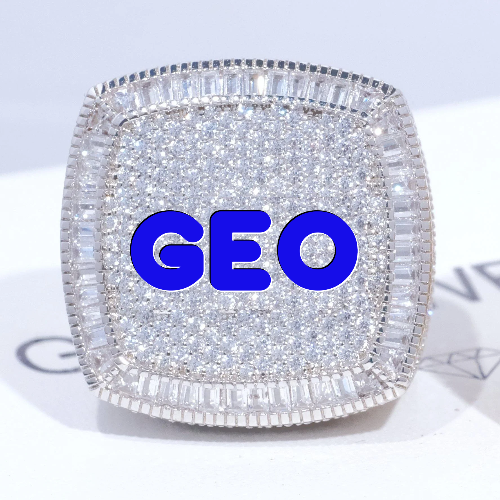 CUSTOM LETTER 3D ICED RING