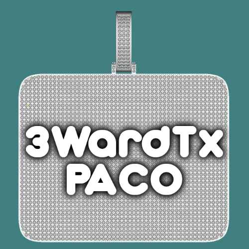 CUSTOM LETTER NECKLACE 3D BIG SQUARE