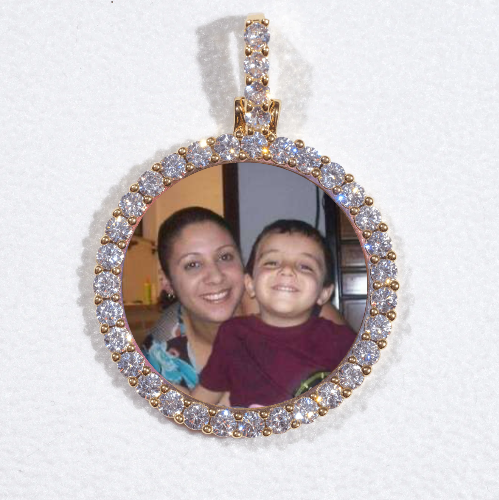 3D CIRCLE CUSTOM PICTURE PENDANT SMALL SIZE