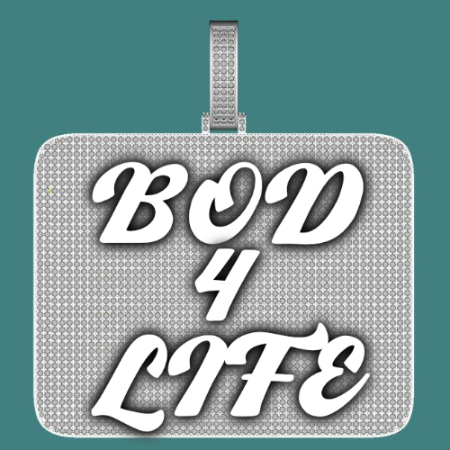 CUSTOM LETTER NECKLACE 3D BIG SQUARE