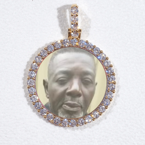 3D CIRCLE CUSTOM PICTURE PENDANT SMALL SIZE