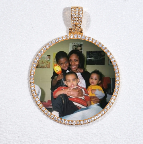 MEDIUM 3D CIRCLE CUSTOM PICTURE PENDANT