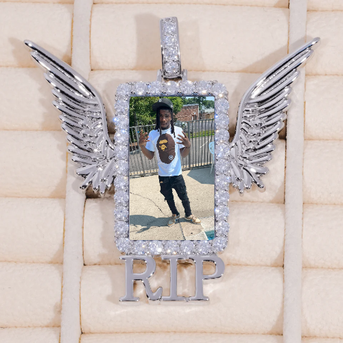 RIP WING 3D CUSTOM PICTURE PENDANT