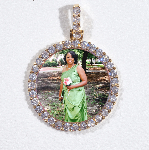3D CIRCLE CUSTOM PICTURE PENDANT SMALL SIZE