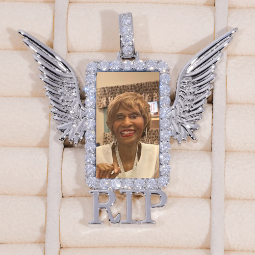 RIP WING 3D CUSTOM PICTURE PENDANT