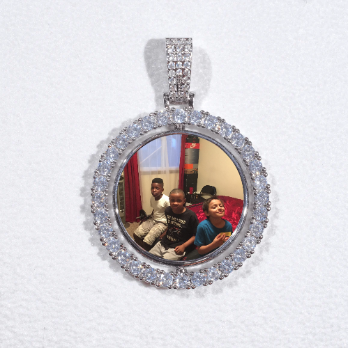 3D Spinning 2-Faced Custom Picture Pendant