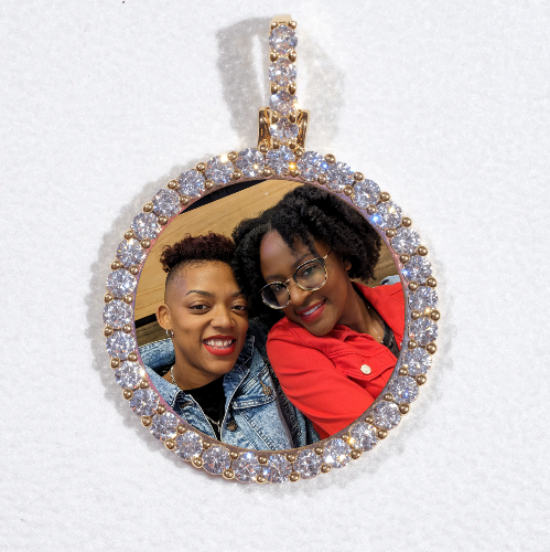 3D CIRCLE CUSTOM PICTURE PENDANT SMALL SIZE