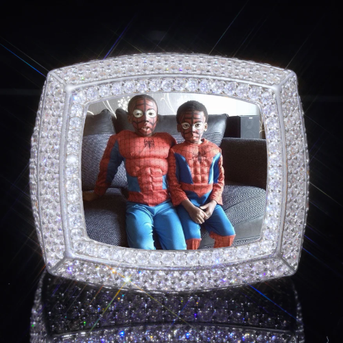 3D CUSTOM PICTURE ICED RING