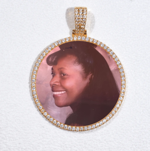 MEDIUM 3D CIRCLE CUSTOM PICTURE PENDANT