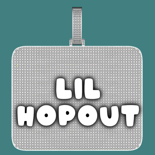 CUSTOM LETTER NECKLACE 3D BIG SQUARE