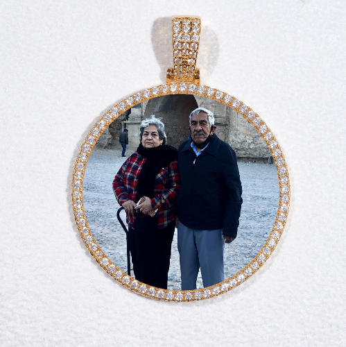 MEDIUM 3D CIRCLE CUSTOM PICTURE PENDANT