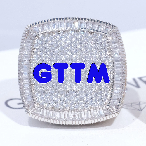 CUSTOM LETTER 3D ICED RING