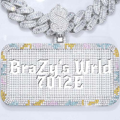 CUSTOM LETTER NECKLACE 3D COLORFUL SQUARE