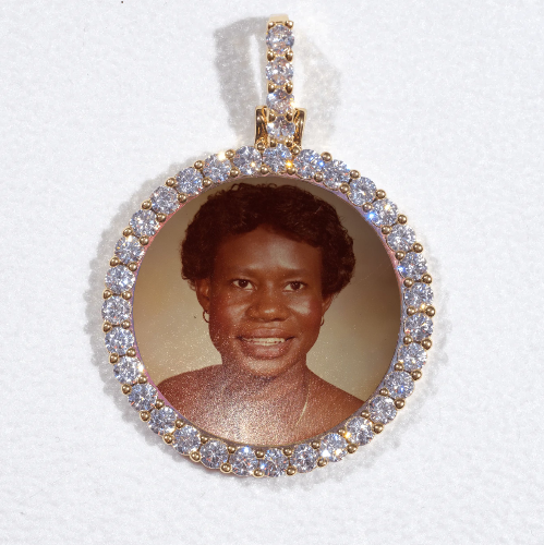 3D CIRCLE CUSTOM PICTURE PENDANT SMALL SIZE