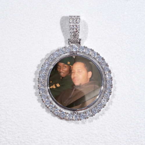 3D Spinning 2-Faced Custom Picture Pendant