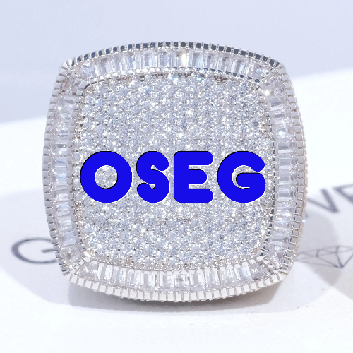 CUSTOM LETTER 3D ICED RING