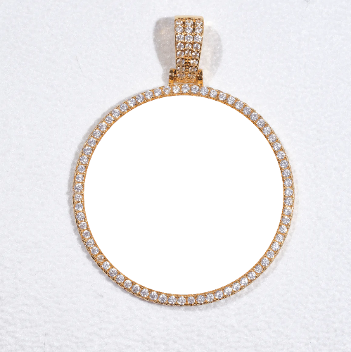 MEDIUM 3D CIRCLE CUSTOM PICTURE PENDANT