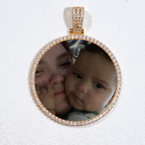 MEDIUM 3D CIRCLE CUSTOM PICTURE PENDANT