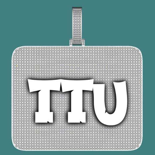 CUSTOM LETTER NECKLACE 3D BIG SQUARE