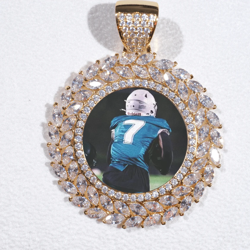 Large 3D Wheat Ear Custom Picture Pendant