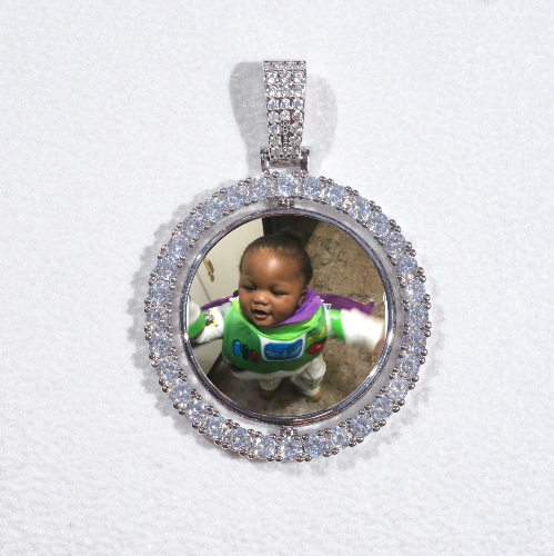 3D Spinning 2-Faced Custom Picture Pendant