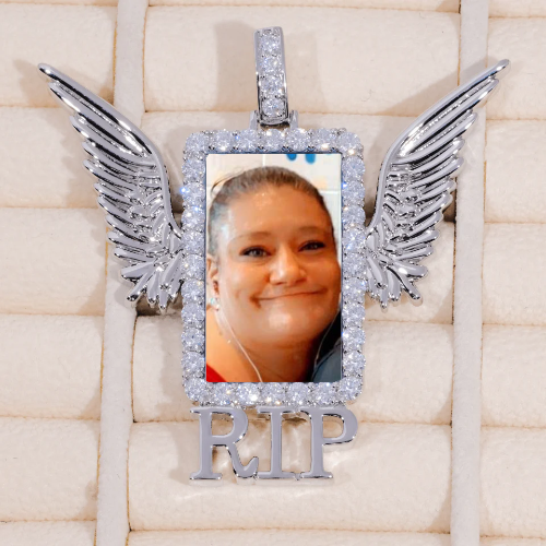 RIP WING 3D CUSTOM PICTURE PENDANT