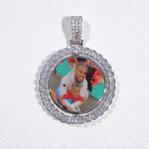 3D Spinning 2-Faced Custom Picture Pendant