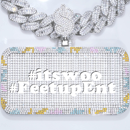 CUSTOM LETTER NECKLACE 3D COLORFUL SQUARE