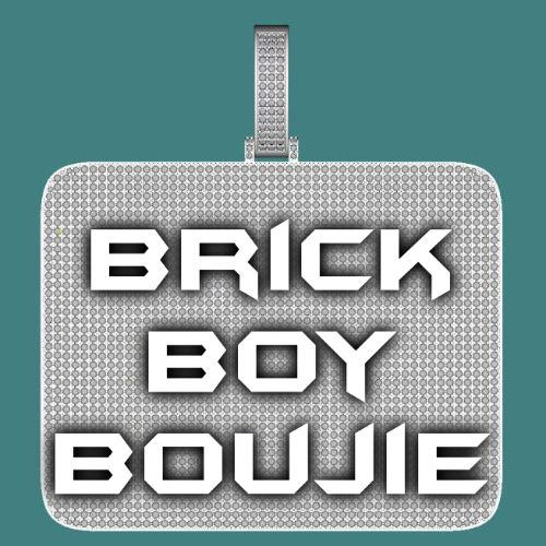 CUSTOM LETTER NECKLACE 3D BIG SQUARE