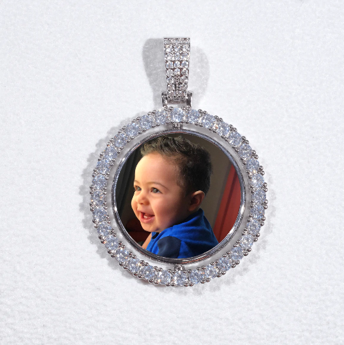 3D Spinning 2-Faced Custom Picture Pendant