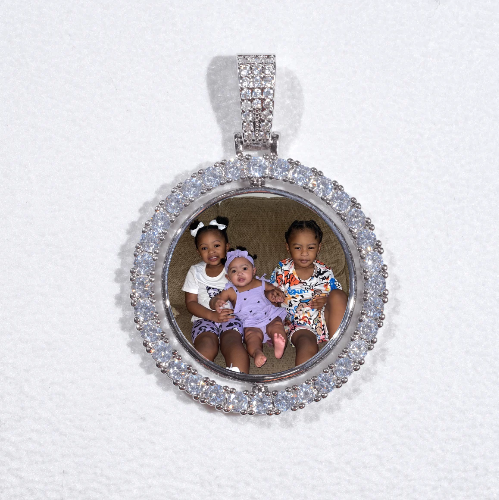3D Spinning 2-Faced Custom Picture Pendant