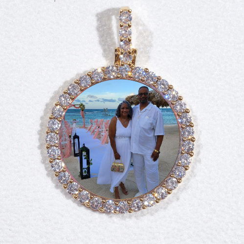 3D CIRCLE CUSTOM PICTURE PENDANT SMALL SIZE