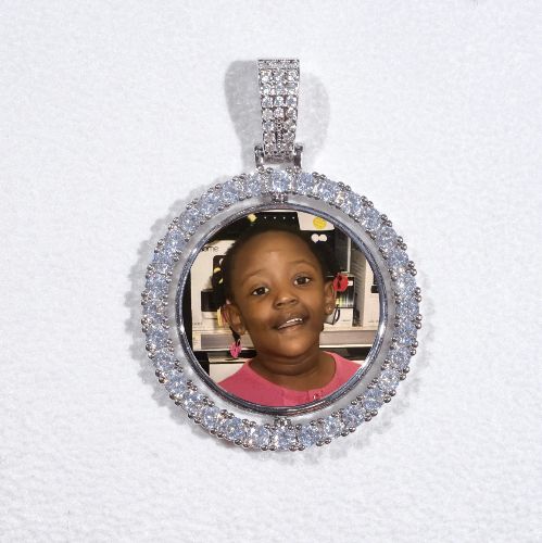 3D Spinning 2-Faced Custom Picture Pendant