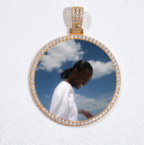 MEDIUM 3D CIRCLE CUSTOM PICTURE PENDANT