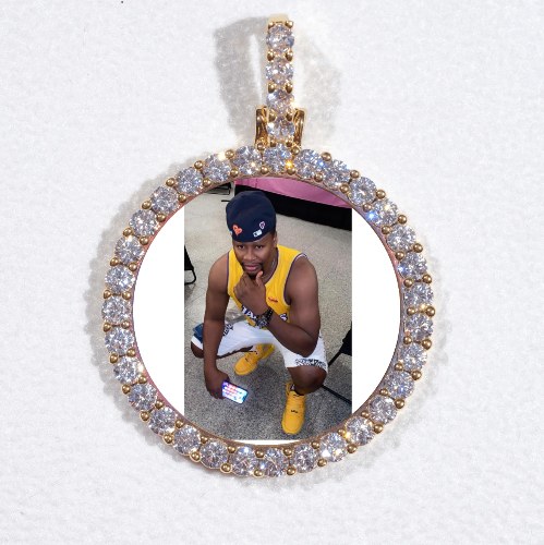 3D CIRCLE CUSTOM PICTURE PENDANT SMALL SIZE