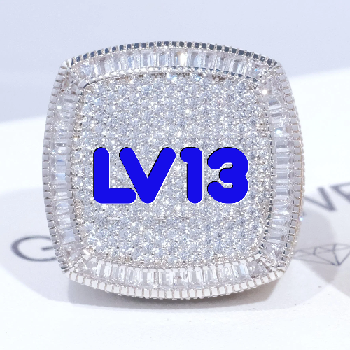 CUSTOM LETTER 3D ICED RING