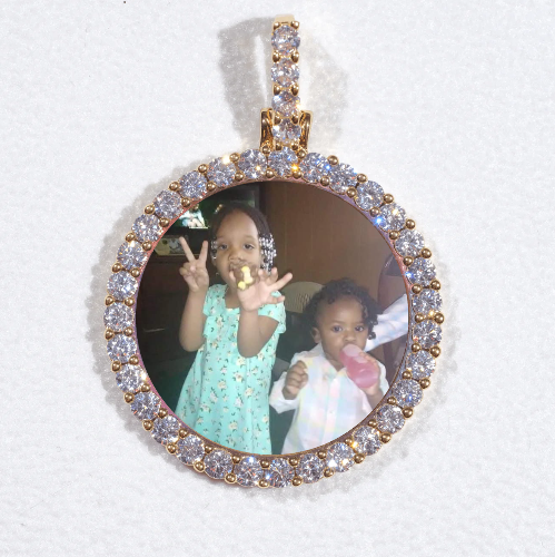 3D CIRCLE CUSTOM PICTURE PENDANT SMALL SIZE