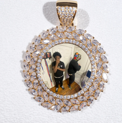 Large 3D Wheat Ear Custom Picture Pendant