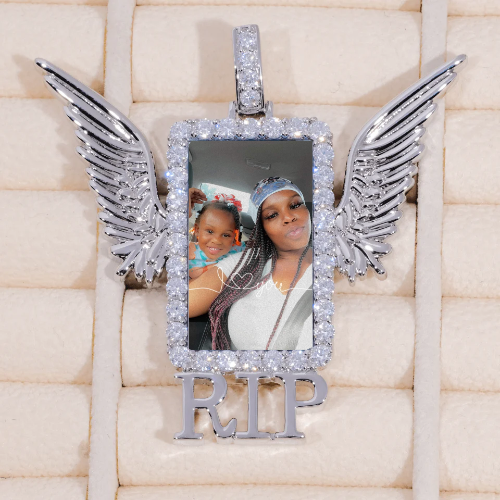 RIP WING 3D CUSTOM PICTURE PENDANT