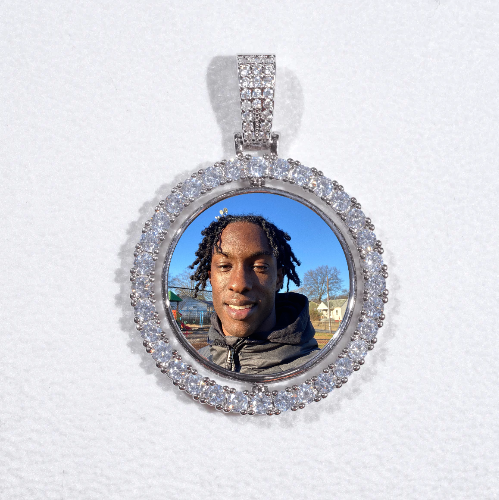 3D Spinning 2-Faced Custom Picture Pendant