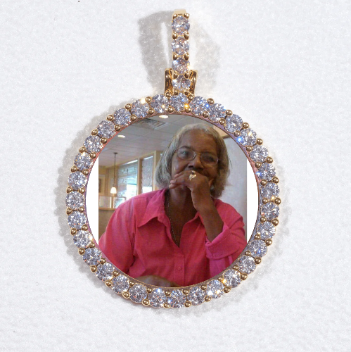 3D CIRCLE CUSTOM PICTURE PENDANT SMALL SIZE